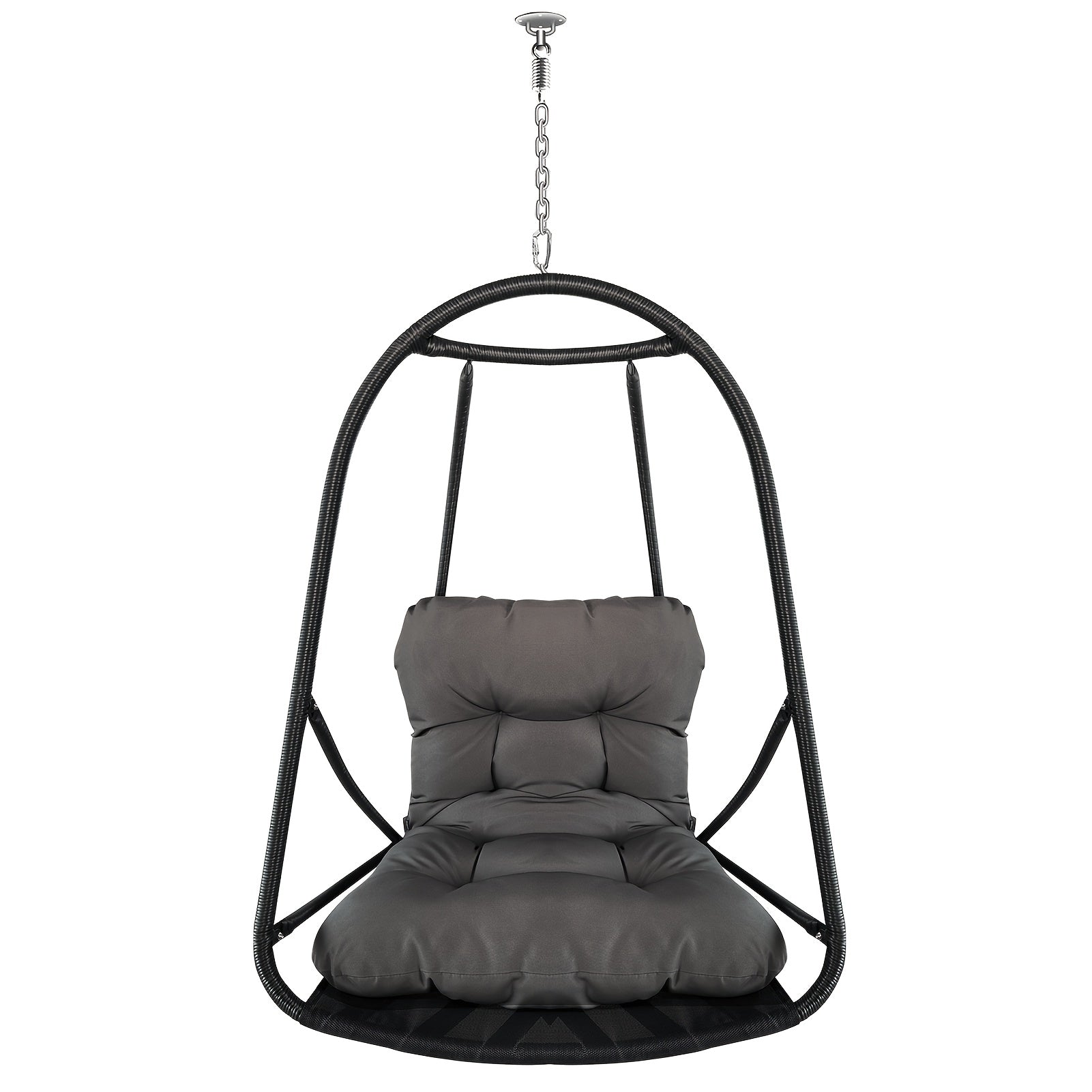Swing Hammock Egg Basket Chairs Without Stand Outdoor, Hanging Chair, Foldable Frame 350lbs Capacity Ceiling Hammock Chair For Patio Porch Backyard Balcony