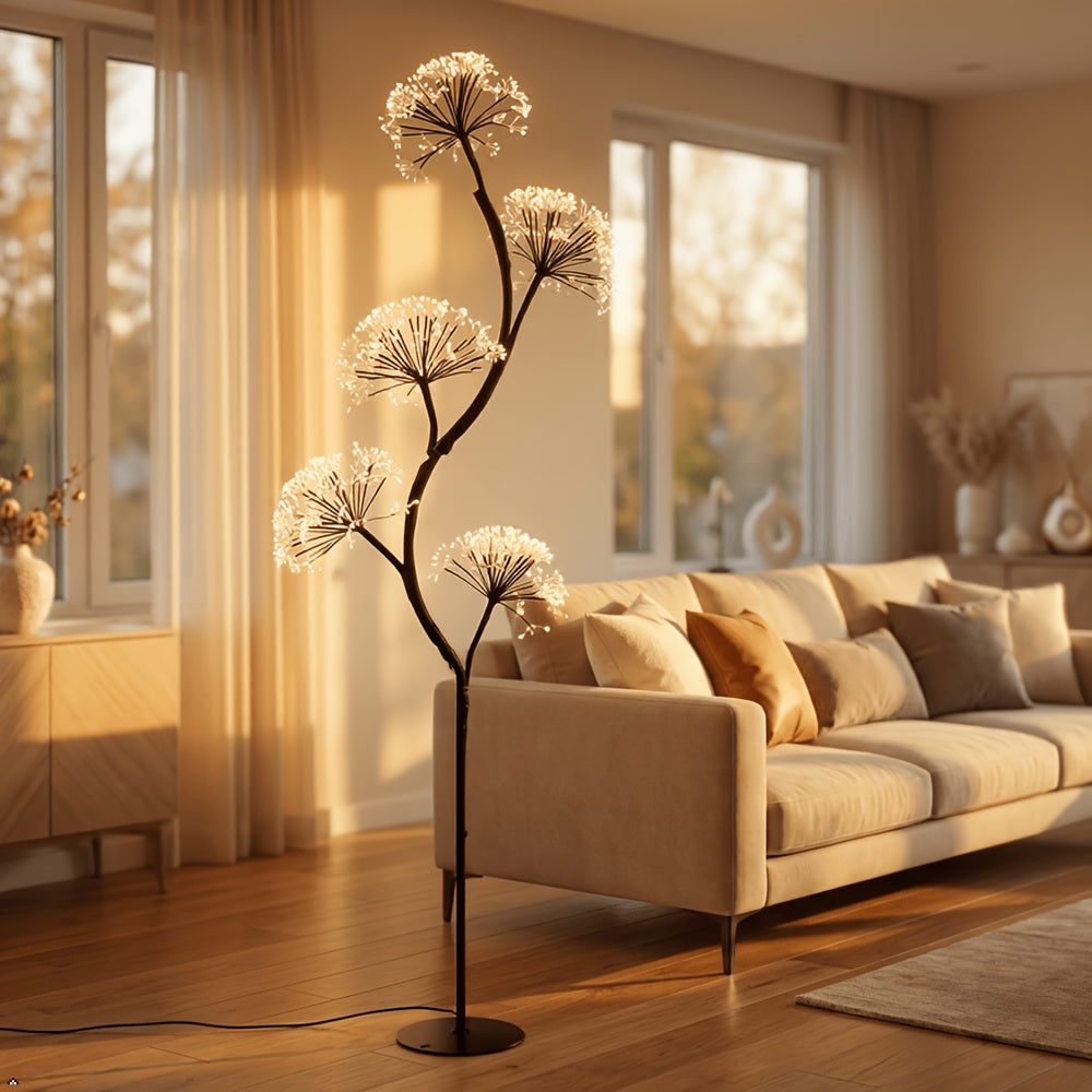 6ft Fairy-themed Dandelion Lamp, Indoor Figurine Lamps, Suitable For Living Room, Dining Room, Bedroom, Study, Lighting, Home Decoration, Christmas And Halloween