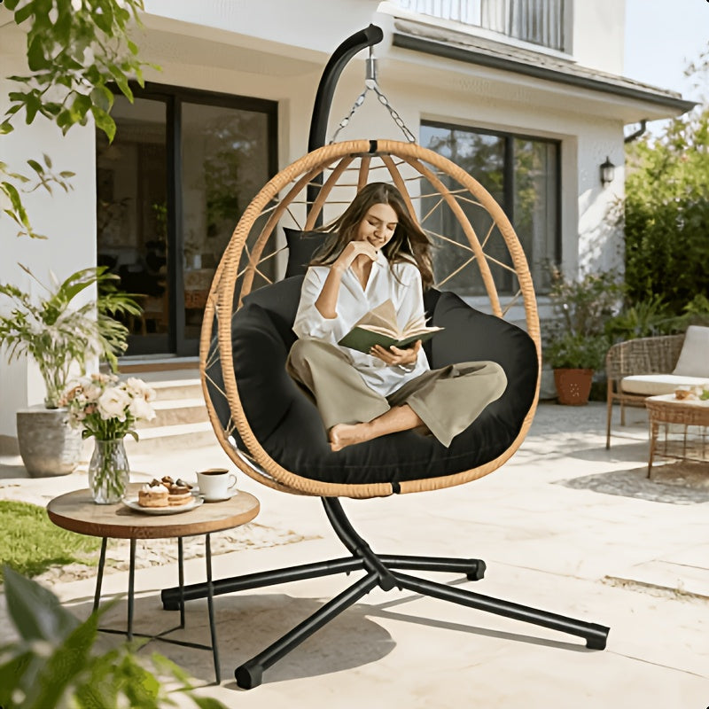 A Parachute Basket Designed for One Person, Featuring Soft And Cozy Seating with Headrests, Breathable Materials, And Thick Padding, Ideal for Relaxation And Leisure in Gardens And Outdoor Settings