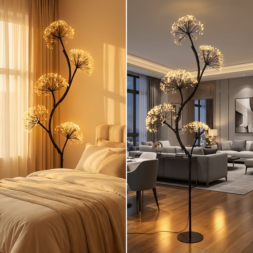 6ft Fairy-themed Dandelion Lamp, Indoor Figurine Lamps, Suitable For Living Room, Dining Room, Bedroom, Study, Lighting, Home Decoration, Christmas And Halloween