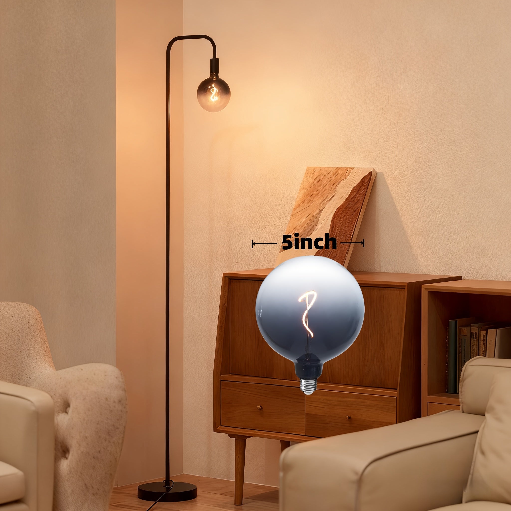 Industrial Floor Lamp for Living Room - 6\