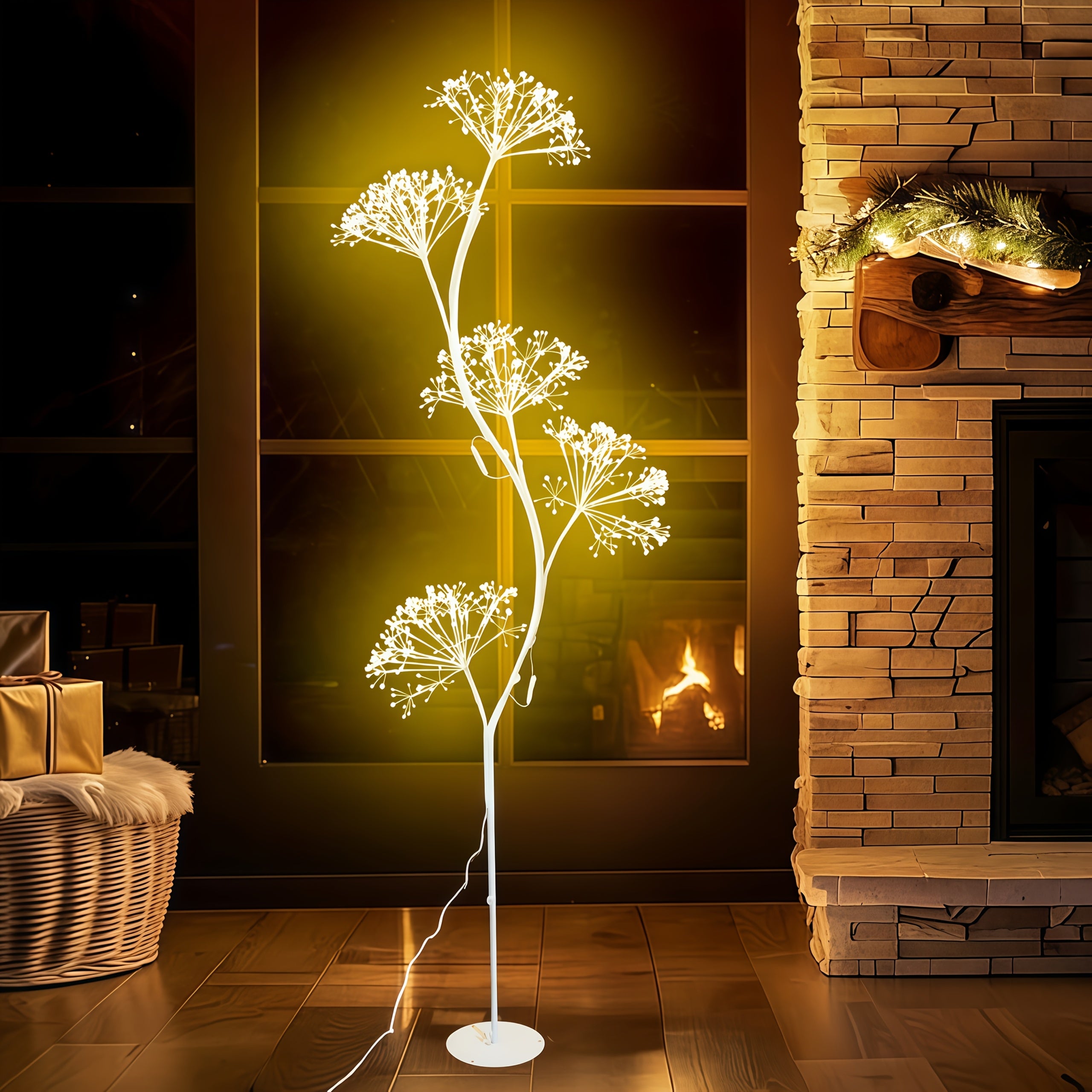 6ft Fairy-themed Dandelion Lamp, Indoor Figurine Lamps, Suitable For Living Room, Dining Room, Bedroom, Study, Lighting, Home Decoration, Christmas And Halloween