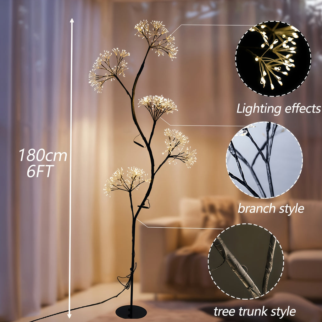 6ft Fairy-themed Dandelion Lamp, Indoor Figurine Lamps, Suitable For Living Room, Dining Room, Bedroom, Study, Lighting, Home Decoration, Christmas And Halloween
