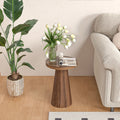 Elegant Side Table Mid-Century Modern Elegant Round Side Table | Sturdy Pine Wood Frame, Ideal for Living Room, Bedroom, or Office, Easy Assembly, Space-Saving Base, Cute Room Decor