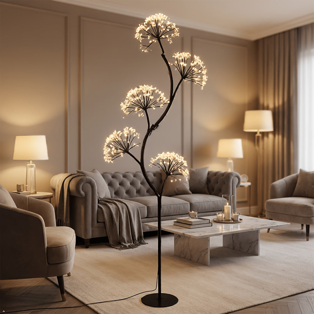 6ft Fairy-themed Dandelion Lamp, Indoor Figurine Lamps, Suitable For Living Room, Dining Room, Bedroom, Study, Lighting, Home Decoration, Christmas And Halloween